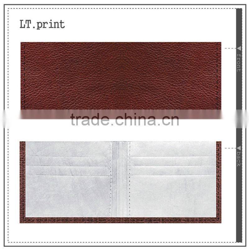 Custom design billfold wallet and tyvek wallet printed wallet