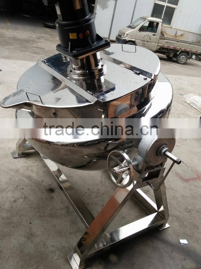 High Quality Cooking Pot Steam Jacketed Kettle,Porridge Cooking Pot Mixing Machine