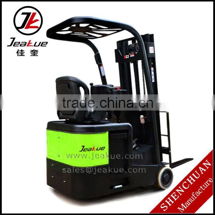 Three Wheels Waterproof-dustproof AMP 1 ton small electric forklift German technology forklift