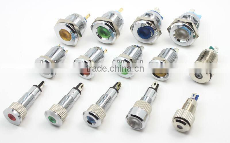 12mm metal indicator 220v pilot lamp GQ12C-D