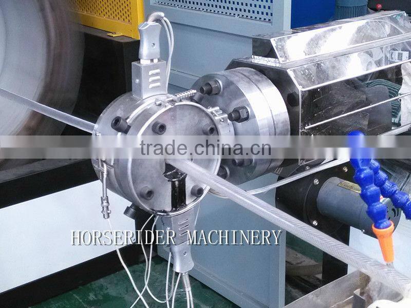 PVC Fiber reinforcing hose production line/ PVC soft Pipe making machine/ PVC garden hose production line