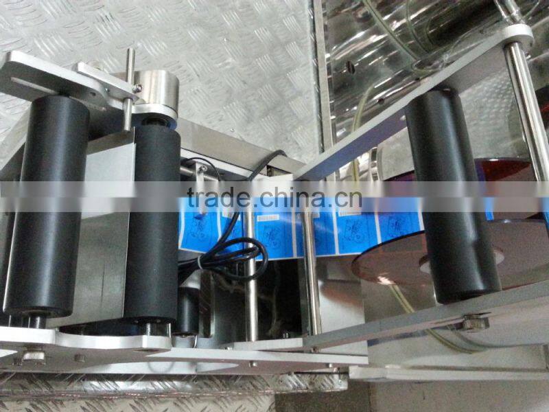 electric semi automatic shampoo bottle labeling machine with coding function