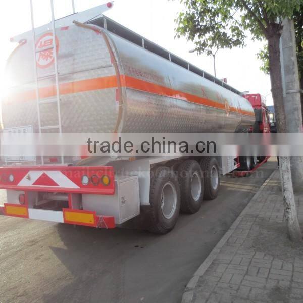CLW 3 axle Aluminum Alloy Oil Trailer 50000 liter with Shacman Tractor