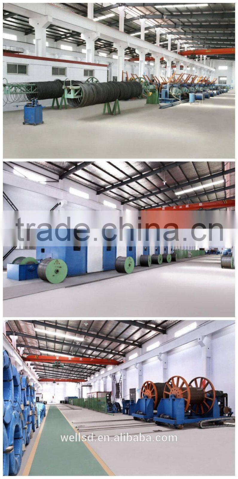 standard sizes galvanized or ungalanized steel wire rope