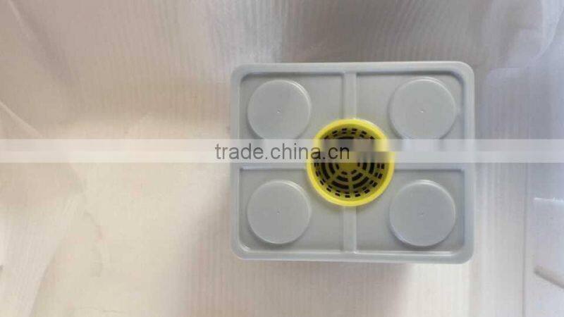 black hydroponic Dutch Buckets with lids