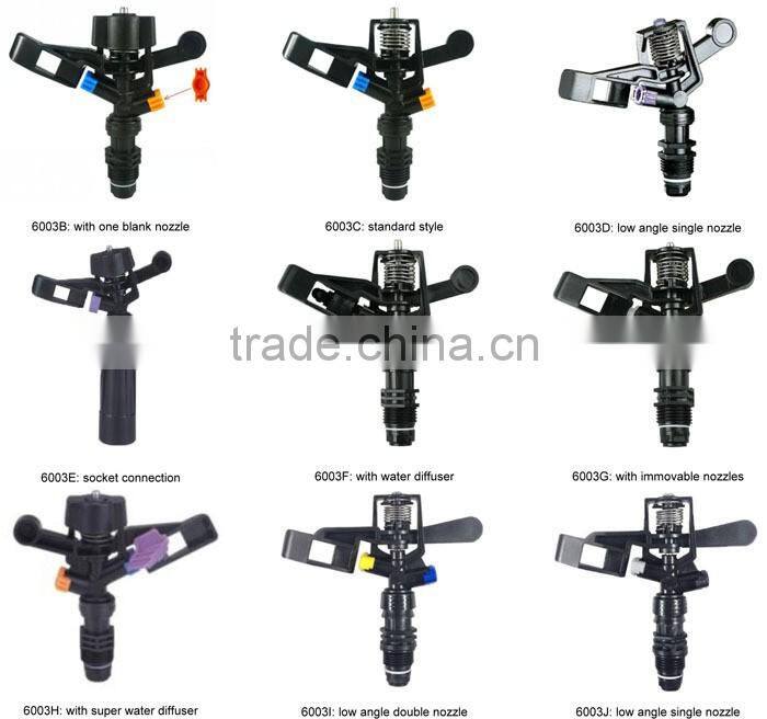 5022 farm irrigation sprinkler system plastic impact water sprinkler