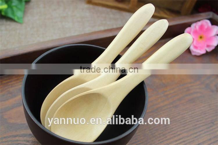 Natural Mini wood honey ice cream Spoon, Small Wooden Spoon