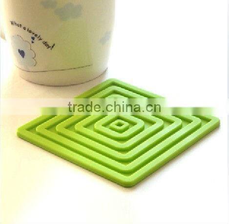 Promotion gift Creative Petals Silicone Tea Cup Coaster