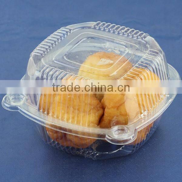 PET/PP disposable triangle transparent sandwich/cake plastic food container/box/packaging