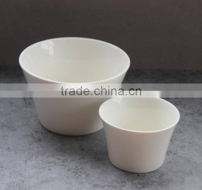 Dinnerware daily need items restaurant porcelain ceramic rice bowl, cheap soup bowl, cheap white ceramic bowl