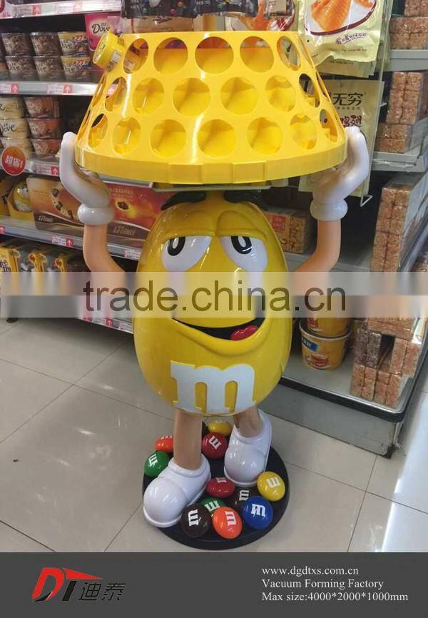 Custom PS vacuum forming M&M candy display