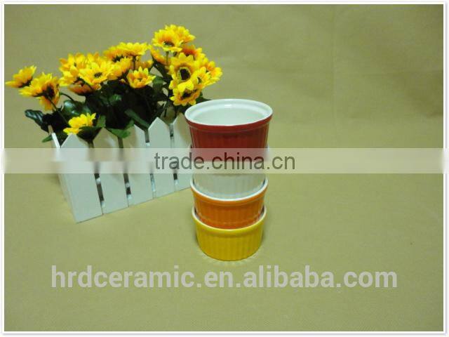 daily use round porcelain ceramic bakeware bowl