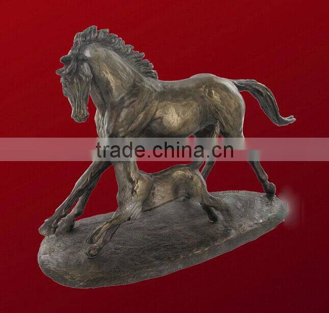 Casting bronze, brass horse sculpture