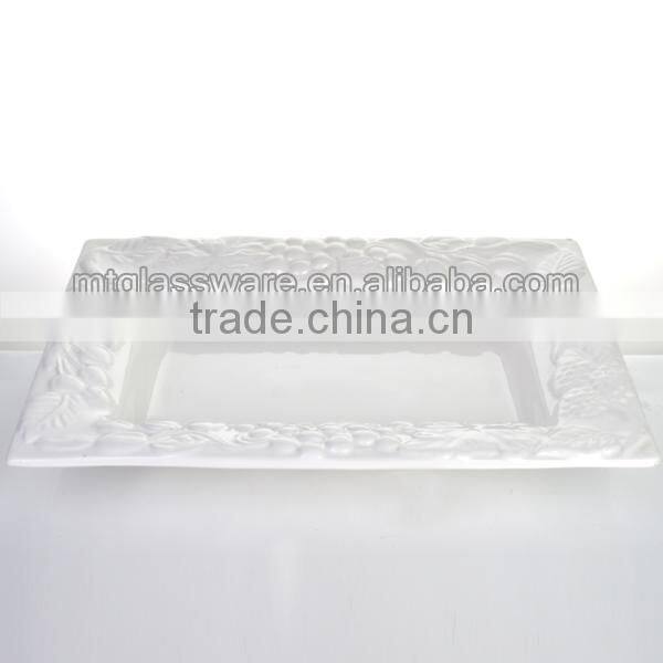 Classical design cheap white bulk porcelain dessert appetizer plates,dinner plates