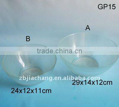 manufacturer clear glass dinnerware set GP15