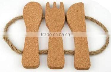 Fashional Stain Resistant Cork Kitchen Tableware Pads Table Mat+