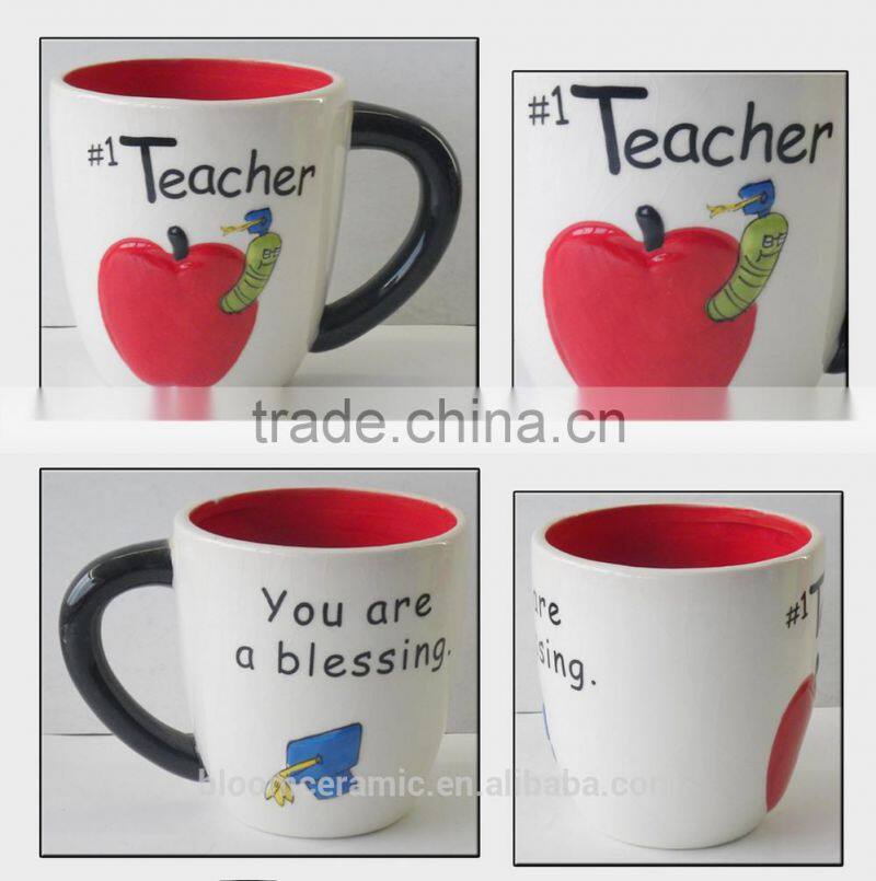 Engraved design custom ceramic coffee mug,ceramic coffee cup