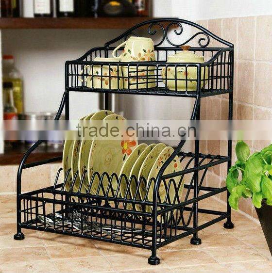 Household New Design Dinner Metal Plate Rack