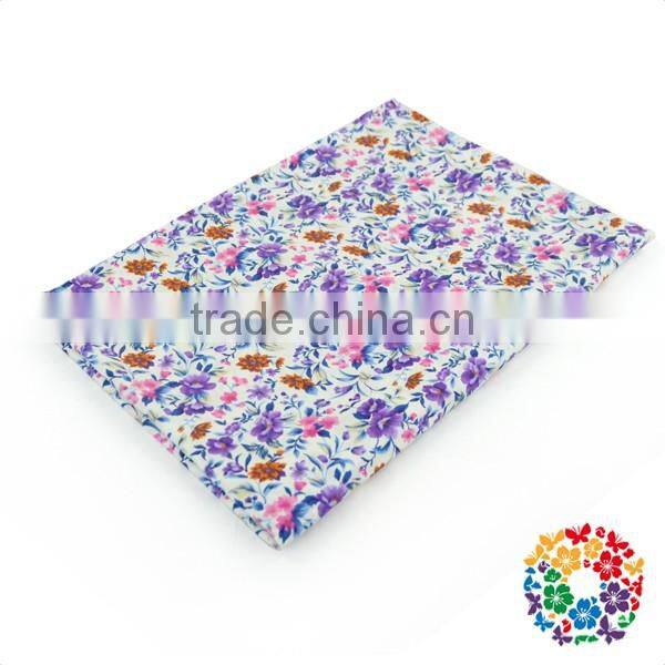 100% Cotton Fabric Printed Flowers & Stars Woven Fabric For Sale