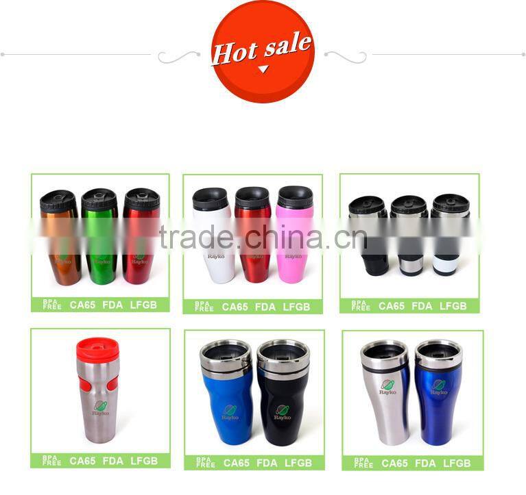 Stainless steel water bottle with carabiner