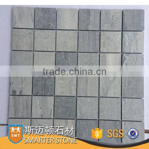 Spray grey mosaic marble herringbone mosaic for bathroom wall