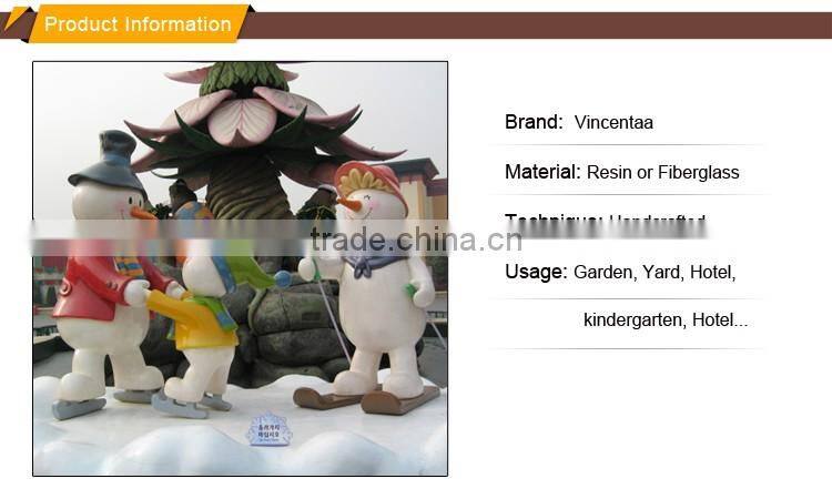 wholesale promotion resin craft fiberglass christmas garden statue decorations