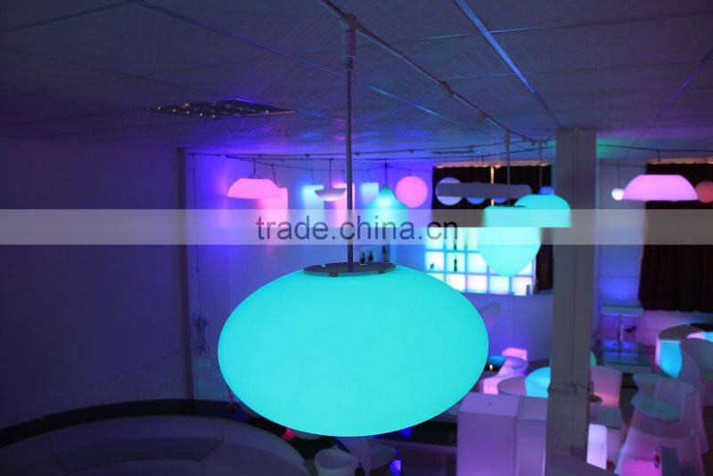 PE plastic color changing led lamp light led disco ball