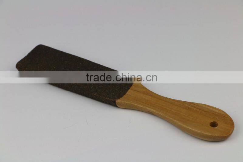professional pedicure bamboo footfile with long handle