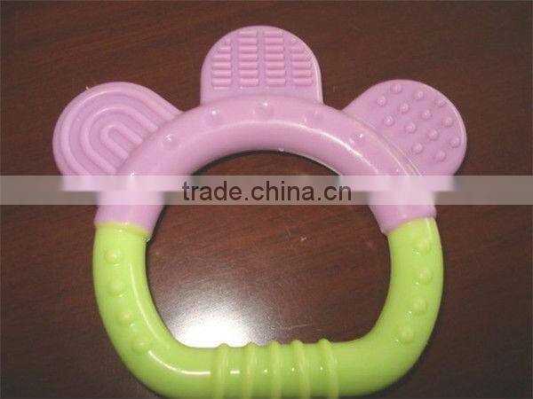 Colorful funny silicone baby teether