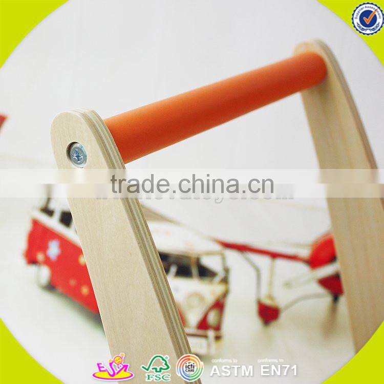 2017 new design wooden baby walkers for boys hot sale wooden baby walkers W16E066