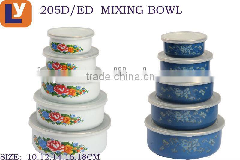 enamel storage bowl food container