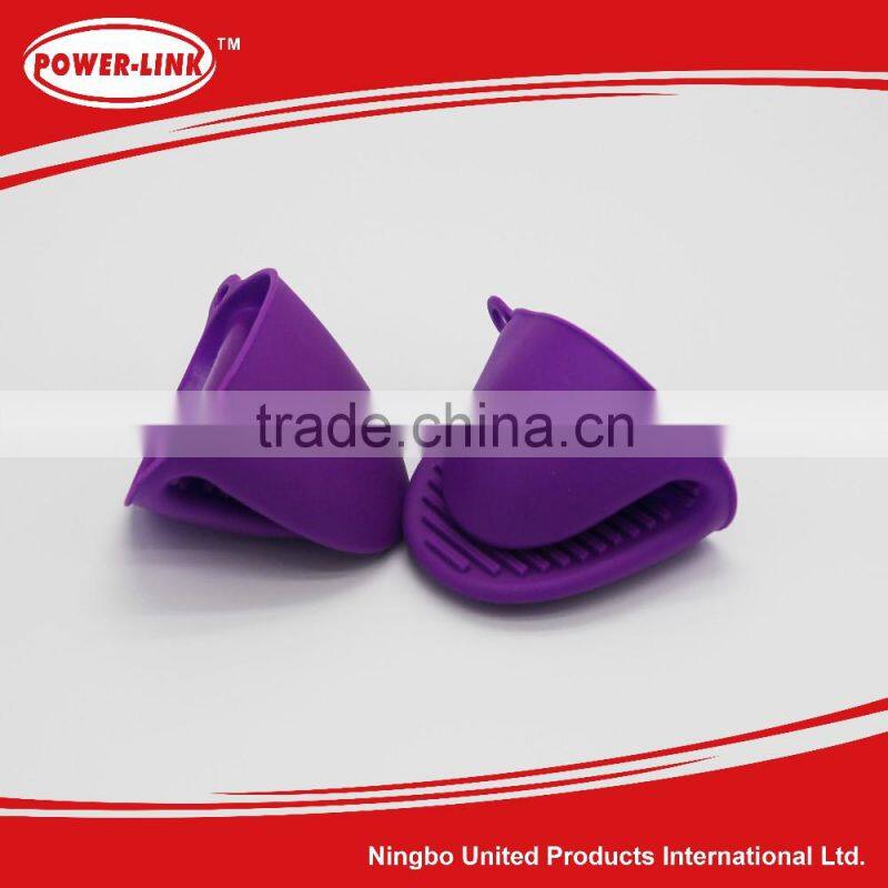 BBQ kitchen stripe cloth with short style Silica gel hand clip