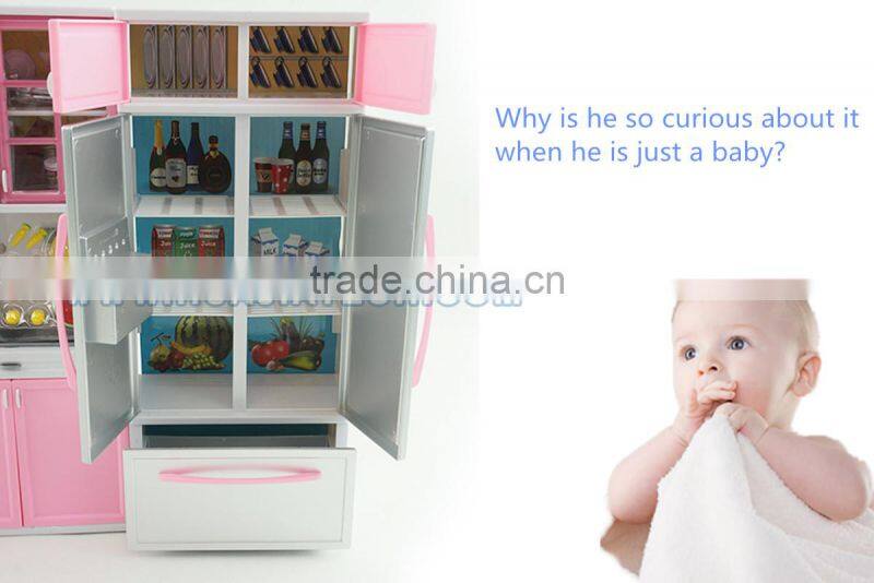 kitchen set toy for children play toy with Barbie doll entertainment
