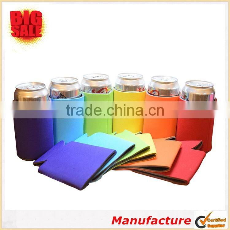 330ml/500ml Beer/Drink Can Cooler Collapsible Can Sleeve Screen Printin Waterproof Rainbow Color Can Cooler