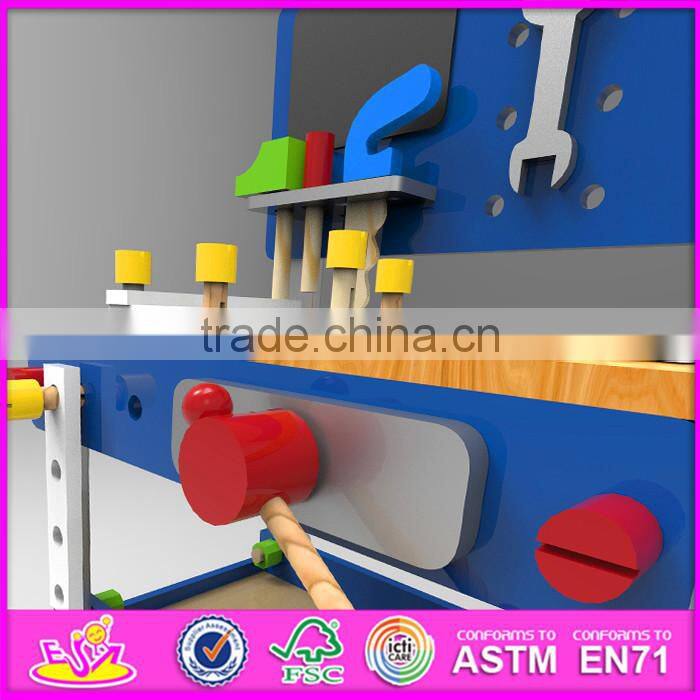 2016 new design children wooden toy workbench W03D076D
