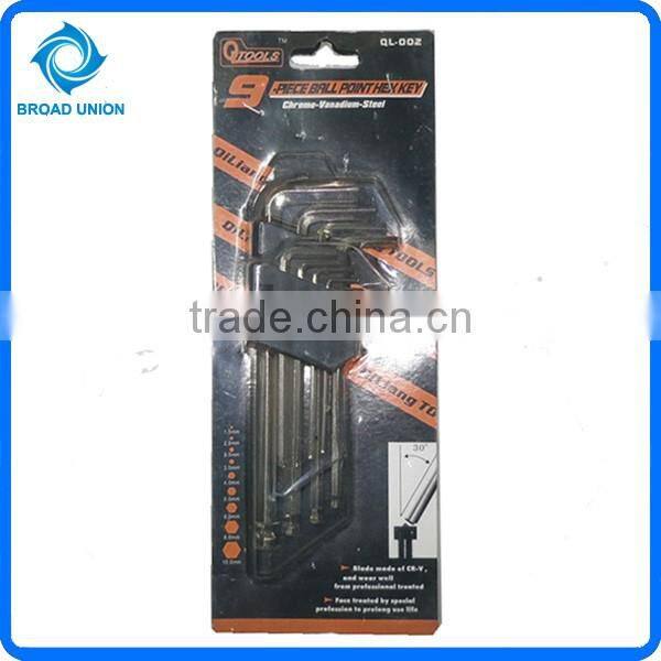 9PC Types Of Allen Key Wholesale Hex Key Wrench