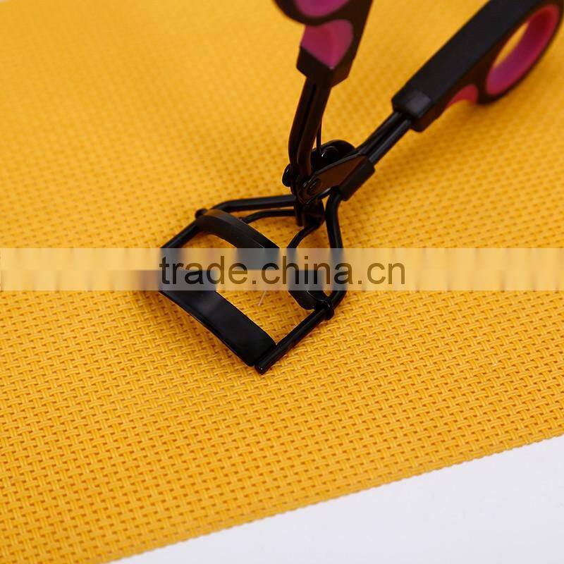 Fashional top quality rubber plastic soft handle double colors women eyelash curl