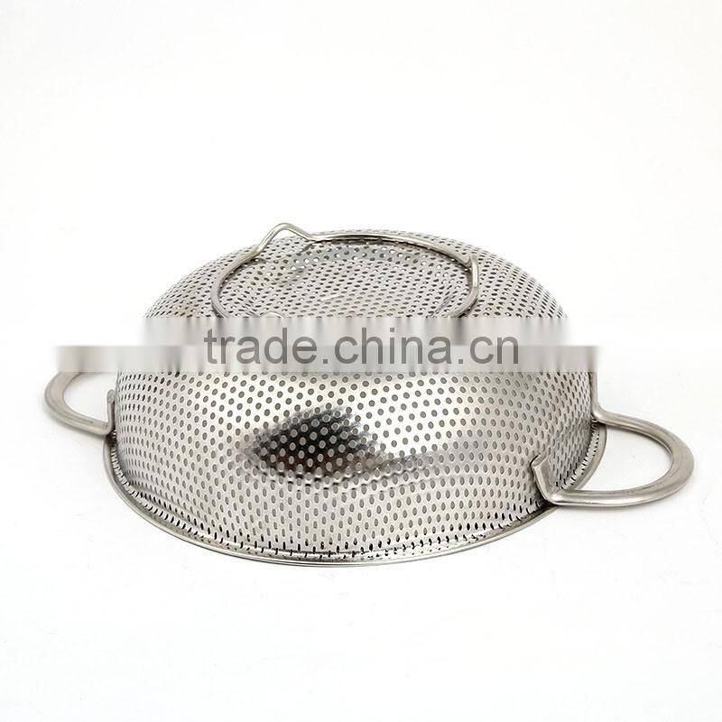 Best selling 5 quart stainless steel perforated fine mesh colander