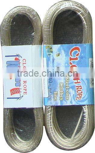 PVC coated,Metal inside. clothline