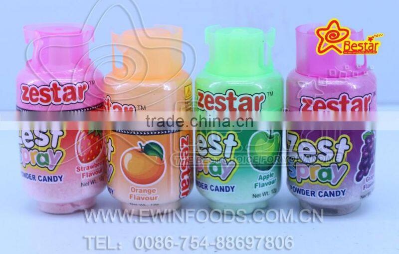 Toy Gas Tank with Sour Powder Candy Fruity Flavor