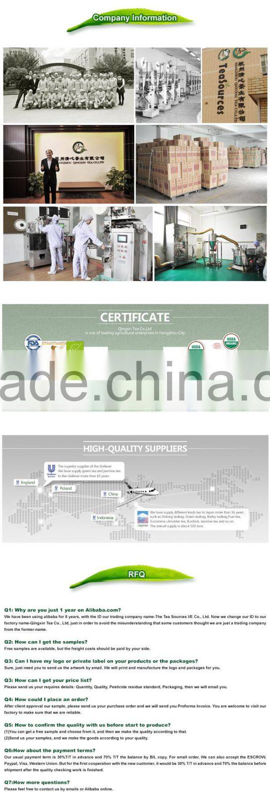 Premium Individual Packed Hojicha tea bag