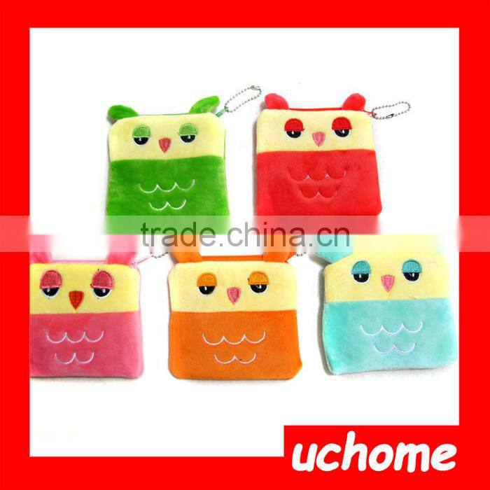 UCHOME New Popular Design Emoji Plush Mini Kids Coin Purses Pocket Money Bag