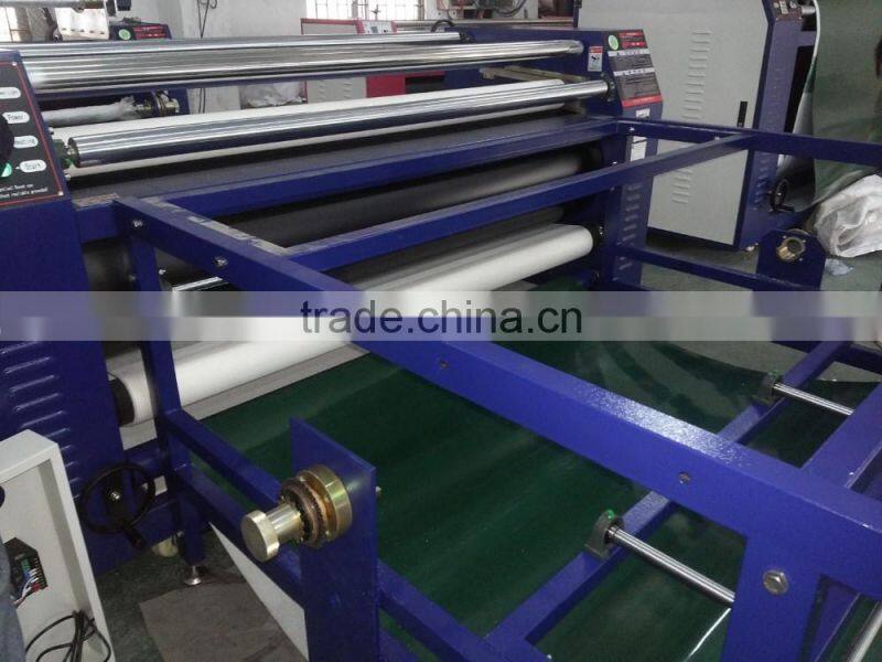 Rotary heat press for dye sublimation with oil drum oil heated