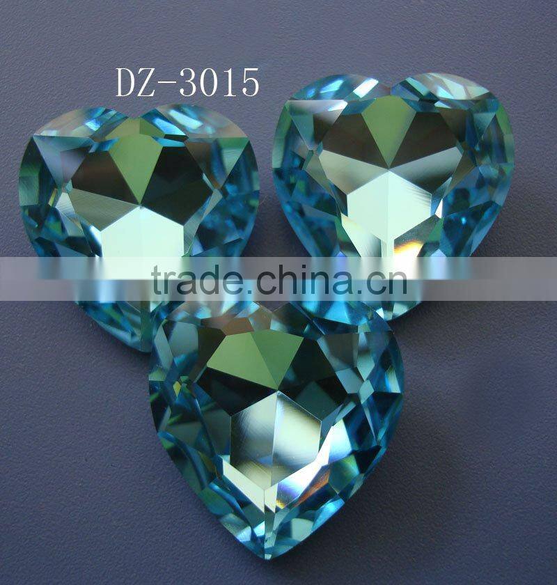 heart shape crystal fancy stone