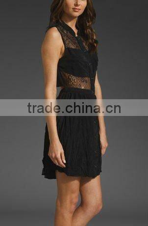 12DR082 FASHIONABLE DESIGN LACE DRESS SUMMER2012,HIGH QUALITY