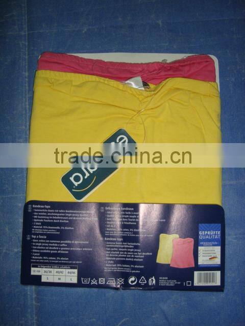 LADIES BANDEAU TOP (Garment Stock lots / Apparel Stock / stocklots / Garment Apparel from Bangladesh)