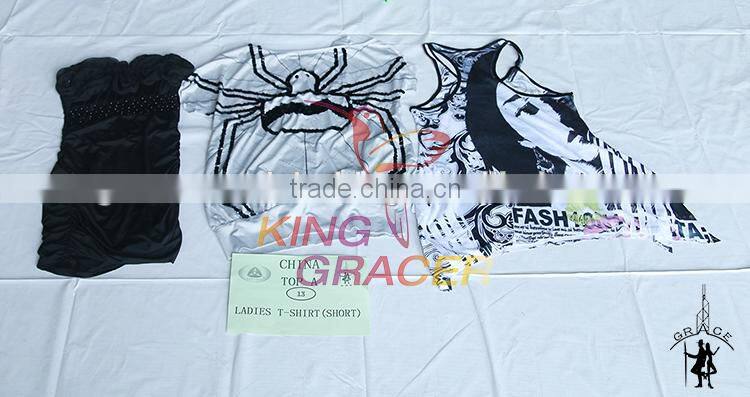 Guangzhou Short Sleeve Women turkey style T-Shirt used clothes from china
