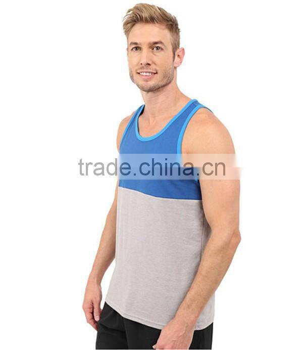 Mens wholesale plain bulk block tank tops