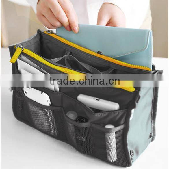 New Women Travel Insert Handbag Organiser Purse Large liner Organizer Tidy Bag Pouch 7907#