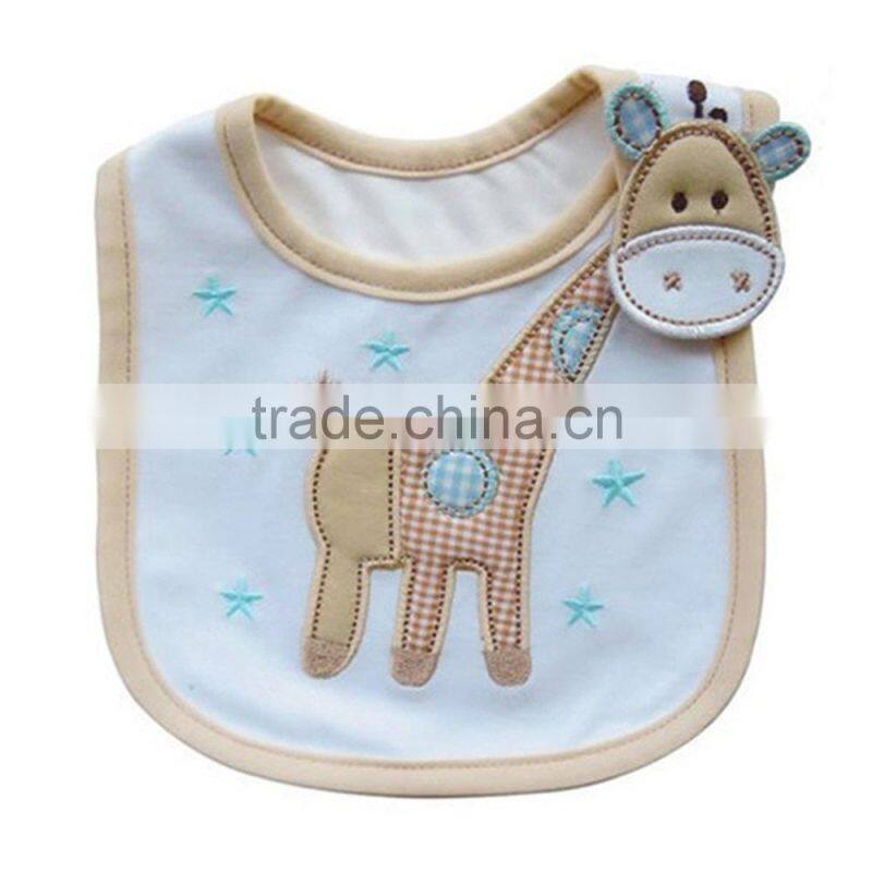 Custom embroidered baby bandana bibs